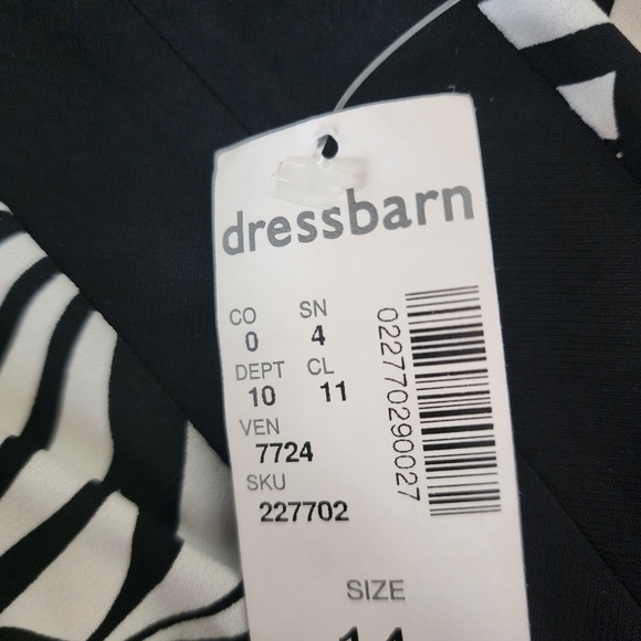 Scarlett Shift Keyhole Back Tie Abstract Tie Back Short Sleeve Dress Size 14 NWT - Picture 8 of 12